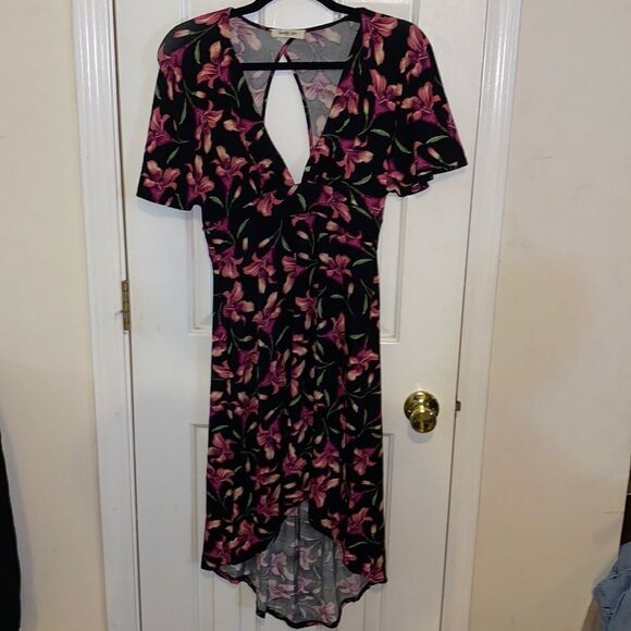 High Low Floral Summer Vacation Dress Size S - Picture 1 of 8